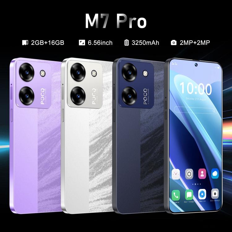 M7 Pro / ZKU289, 2GB+16GB, 6.56 inch Android 8.1 MTK6580A Quad Core, Network: 3G, Dual SIM, Plug:US Plug(Purple) - free shipping - PMc TechLife - Order now!