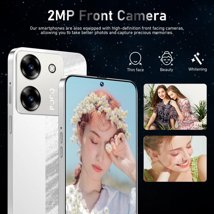 M7 Pro / ZKU289, 2GB+16GB, 6.56 inch Android 8.1 MTK6580A Quad Core, Network: 3G, Dual SIM, Plug:EU Plug(Silver) - free shipping - PMc TechLife - Order now!