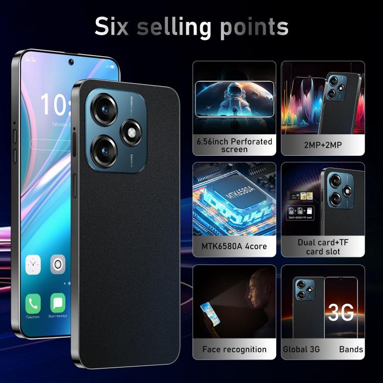 Note 14 / ZKU291, 2GB+16GB, 6.56 inch Android 8.1 MTK6580A Quad Core, Network: 3G, Dual SIM, Plug:AU Plug(White) - free shipping - PMc TechLife - Order now!