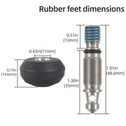 BEXIN FT-13 3/8 Screw Rubber Feet Pads Tripod Anti-Slip Foot Pad(Black)
