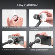 Magnetic MagSafe Adapter Phone Holder For DJI Osmo Mobile 6 / 7 / 7P(Silver)