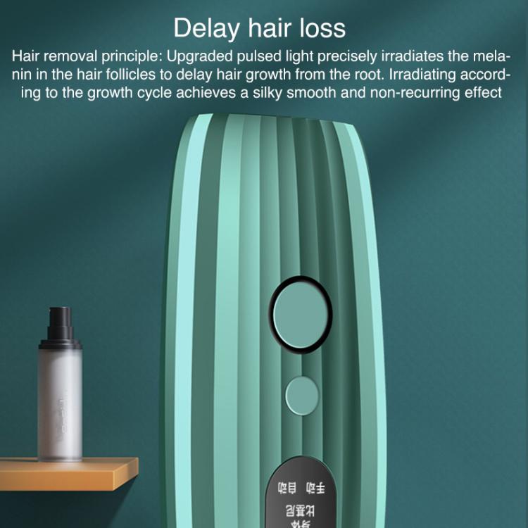 FY-B501 Laser Hair Removal Device Home Electric IPL Intense Pulse Hair Remover, US Plug(Dark Green)
