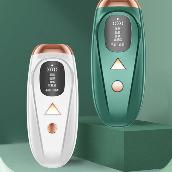 FY-B502 Portable Laser Hair Removal Device Photon Electric IPL Intense Pulse Hair Remover, UK Plug(Dark Green)