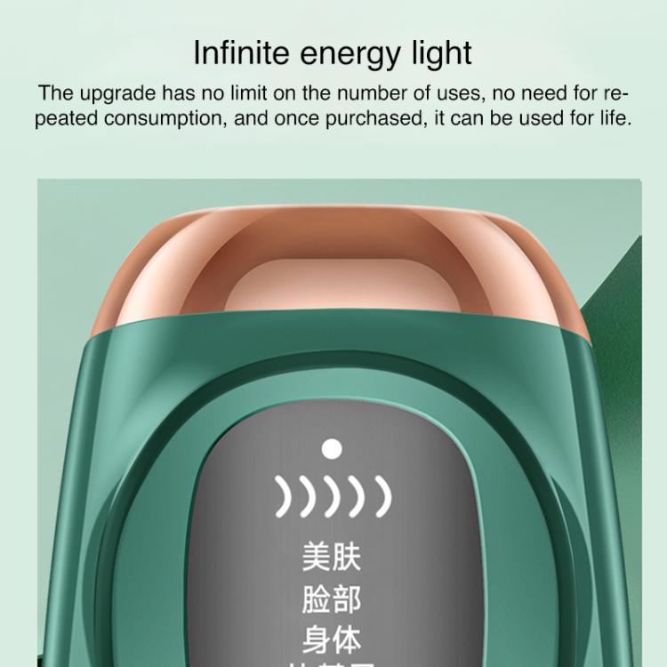 FY-B502 Portable Laser Hair Removal Device Photon Electric IPL Intense Pulse Hair Remover, US Plug(Dark Green) - free shipping - PMC TechLife - Order now!