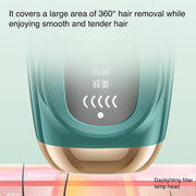 FY-B503 Portable Laser Hair Removal Device Photon Electric IPL Intense Pulse Hair Remover, UK Plug(White)