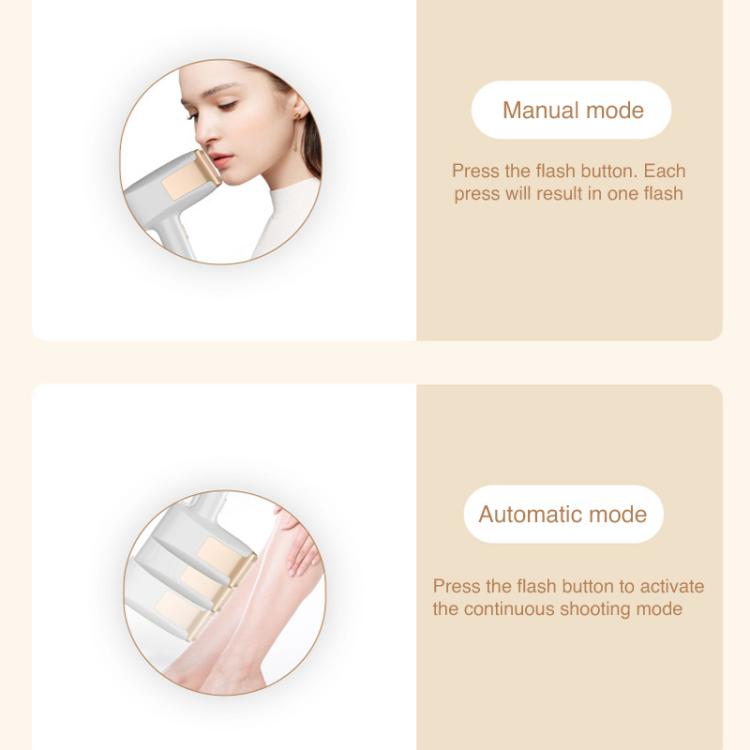 FY-B506 Sapphire Ice Sense Painless Strong Pulse Ice Point Skin Rejuvenation Hair Removal Device, UK Plug(White) - free shipping - PMC TechLife - Order now!