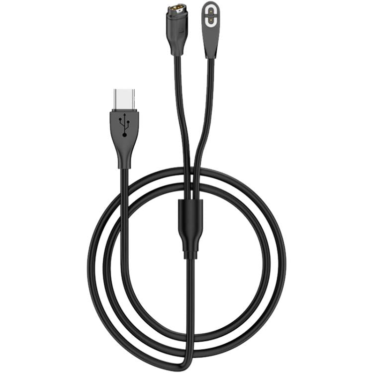 2 in 1 Earphone & Smart Watch Charging Adapter Cable for Shokz & Garmin, Interface:Type-C - Earphone Adapter by PMC TechLife | Online Shopping South Africa | PMC TechLife | Buy Now Pay Later Mobicred