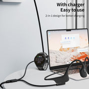 2 in 1 Earphone & Smart Watch Charging Adapter Cable for Shokz & Garmin, Interface:Type-C