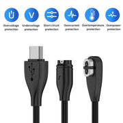 2 in 1 Earphone & Smart Watch Charging Adapter Cable for Shokz & Garmin, Interface:Type-C
