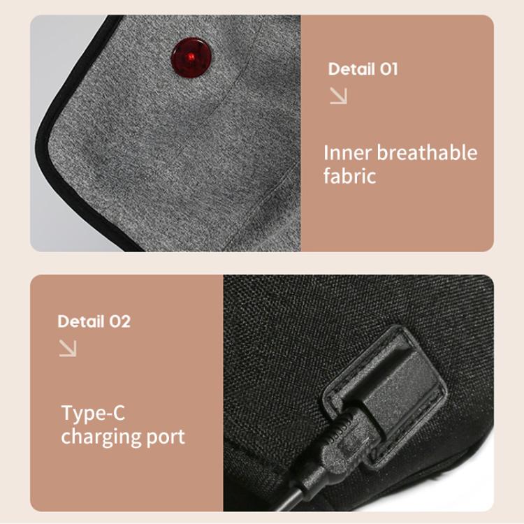 WG-JB-704 Home Rechargeable Heating Knee Massager Joint Knee Pad Massager, Specification:Single