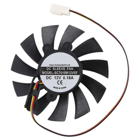 For SEEWO SC7010M12VSF DC12V 0.18A 3Pin Cooling Fan