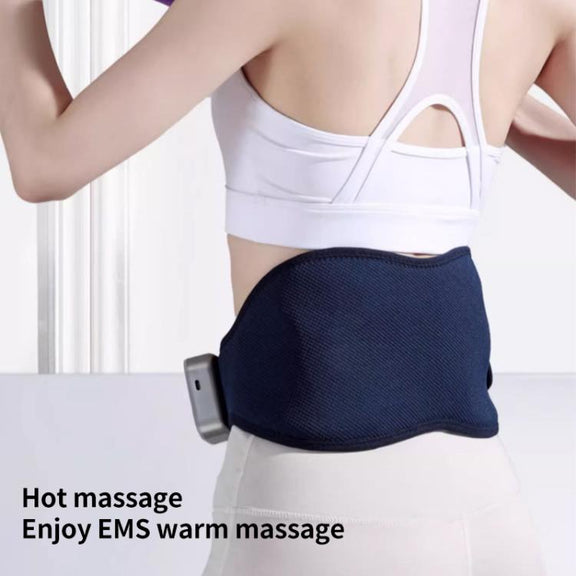 WG-HG-16008 Hot Compress Massage Waist Massager Period Pain Relieve Massager(Navy Blue)