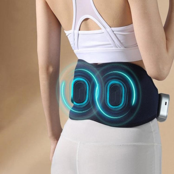 WG-HG-16008 Hot Compress Massage Waist Massager Period Pain Relieve Massager(Navy Blue)
