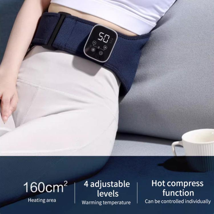 WG-HG-16008 Hot Compress Massage Waist Massager Period Pain Relieve Massager(Navy Blue)