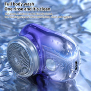 WG-P10X Portable Rechargeable LED Digital Display Electric Shaver(Gradient Blue)