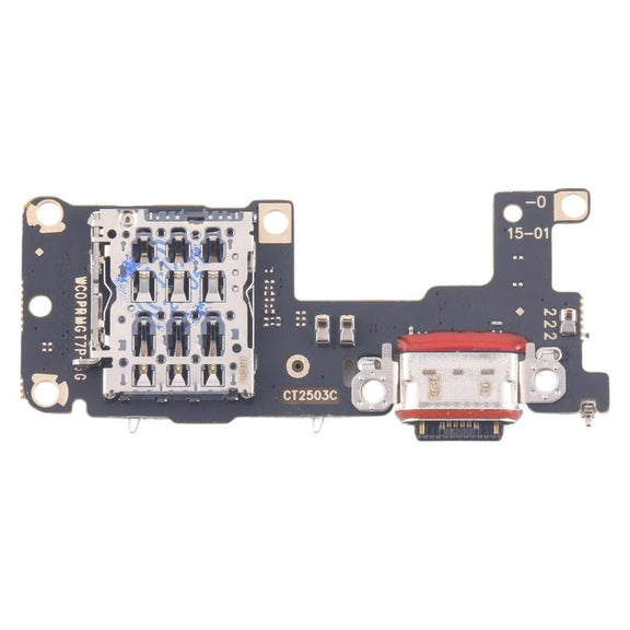 For Realme GT7 Pro Racing Charging Port Board With SIM Card Holder Socket, Not Supporting Fast Charging