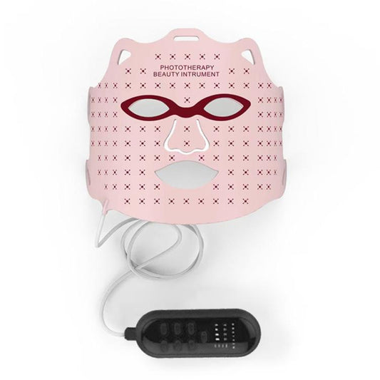 WG-SP-1103 LED Colorful Photon Rejuvenation Mask Facial Beauty Instrument, Infrared, Plug:US Plug(Pink) - free shipping - PMC Jewellery - Order now!