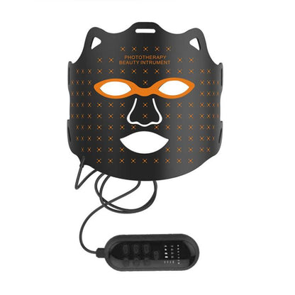 WG-SP-1103 LED Colorful Photon Rejuvenation Mask Facial Beauty Instrument, Infrared, Plug:UK Plug(Black) - free shipping - PMC Jewellery - Order now!