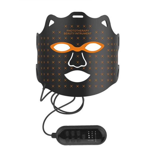 WG-SP-1103 LED Colorful Photon Rejuvenation Mask Facial Beauty Instrument, Infrared, Plug:UK Plug(Black) - free shipping - PMC Jewellery - Order now!