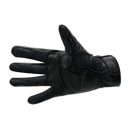 WUPP CS-1049A Outdoor Motorcycle Cycling Breathable Leather Full Finger Gloves with Holes, Size:M(Black) - free shipping - PMC Jewellery - Order now!