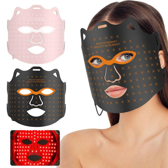 WG-SP-1103 LED Colorful Photon Rejuvenation Mask Facial Beauty Instrument, Regular, Plug:US Plug(Black)