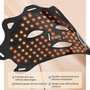 WG-SP-1103 LED Colorful Photon Rejuvenation Mask Facial Beauty Instrument, Regular, Plug:EU Plug(Black)