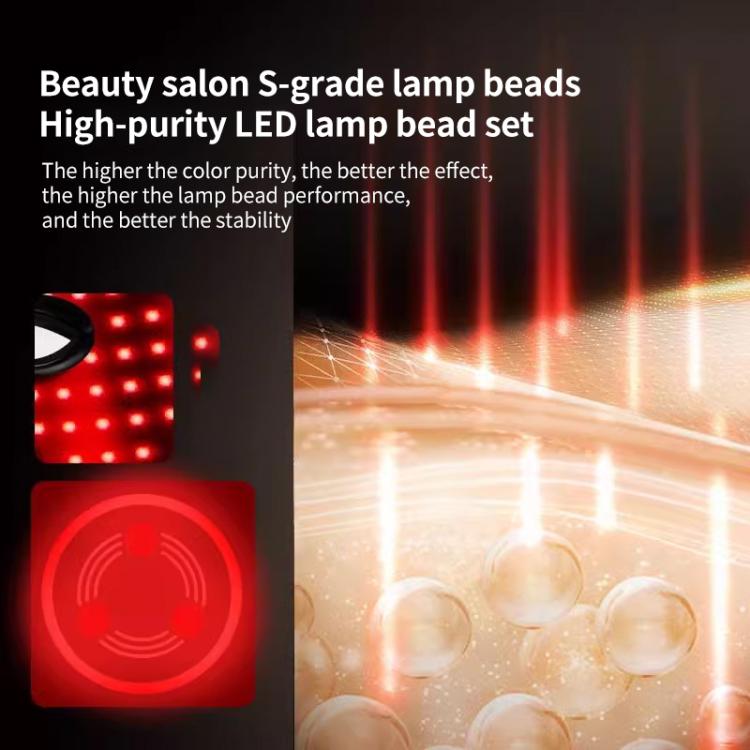 WG-SP-1103 LED Colorful Photon Rejuvenation Mask Facial Beauty Instrument, Regular, Plug:US Plug(Black)