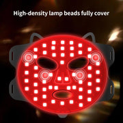 WG-B-M03 Vibration Massage Photon Mask Photon Rejuvenation Facial Beauty Device, EU Plug(Black)