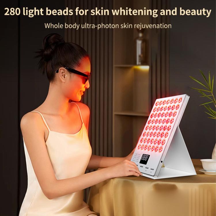 WG-YM-8005 280 LED Lamp Beads Beauty Device Photon Rejuvenation Instrument, EU Plug(White) - free shipping - PMC TechLife - Order now!