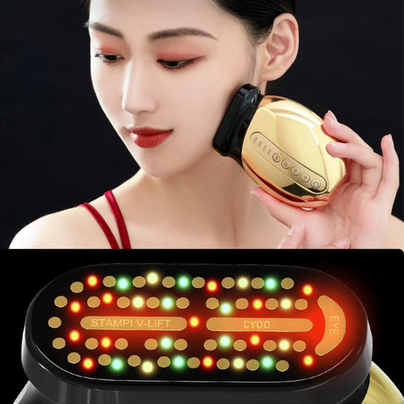 WG-CY00-6 38-pole Large Iron Style RF Skin Rejuvenation Beauty Instrument(Gold)