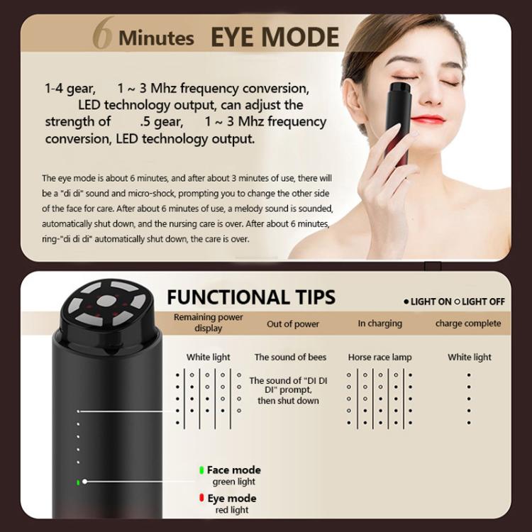 L3007 Frequency Conversion Microcurrent Photon Skin Rejuvenation RF Beauty Instrument(Gradient Color)