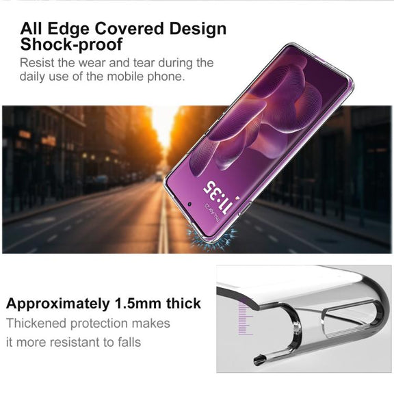 For Motorola Edge 60 Pro imak UX-10 Series Transparent Shockproof TPU Phone Case(Transparent)