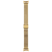 For Xiaomi Smart Band 9 / 8 Integrated Buckle Embossed Milanese Metal Watch Band(Gold)
