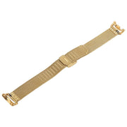 For Xiaomi Smart Band 9 / 8 Integrated Buckle Embossed Milanese Metal Watch Band(Gold)