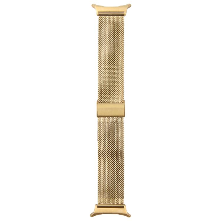 For Samsung Galaxy Watch Ultra 47mm Integrated Buckle Embossed Milanese Metal Watch Band(Gold)