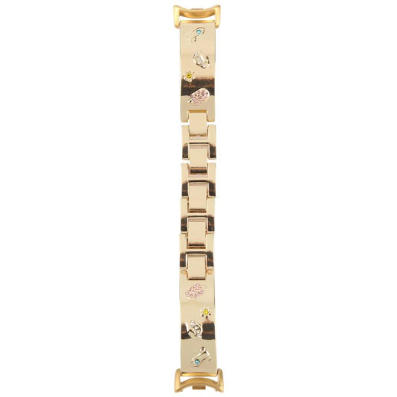 For Xiaomi Smart Band 9 / 8 Diamond Quick Release Chain Bracelet Metal Watch Band(Gold)