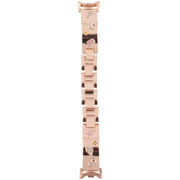 For Xiaomi Smart Band 9 / 8 Diamond Quick Release Chain Bracelet Metal Watch Band(Rose Gold)