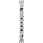For Xiaomi Smart Band 9 / 8 Diamond Quick Release Chain Bracelet Metal Watch Band(Silver)