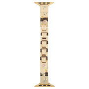 For Apple Watch 46mm / 49mm / 45mm / 44mm Diamond Quick Release Chain Bracelet Metal Watch Band(Gold)