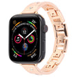 For Apple Watch 46mm / 49mm / 45mm / 44mm Diamond Quick Release Chain Bracelet Metal Watch Band(Rose Gold) - free shipping - PMC TechLife - Order now!