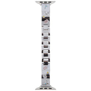 For Apple Watch 46mm / 49mm / 45mm / 44mm Diamond Quick Release Chain Bracelet Metal Watch Band(Silver)