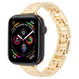 For Apple Watch 42mm / 41mm / 40mm / 38mm Diamond Quick Release Chain Bracelet Metal Watch Band(Gold) - free shipping - PMC TechLife - Order now!