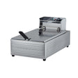 Multifunctional Commercial Stainless Steel Thick Electric Fryer Electric Boiler, Single Cylinder Extended 12L+Timer(UK Plug) - free shipping - PMC TechLife - Order now!