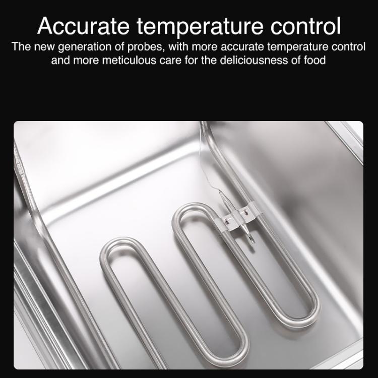 Multifunctional Commercial Stainless Steel Thick Electric Fryer Electric Boiler, Single Cylinder Dual-head 12L(EU Plug) - free shipping - PMC TechLife - Order now!