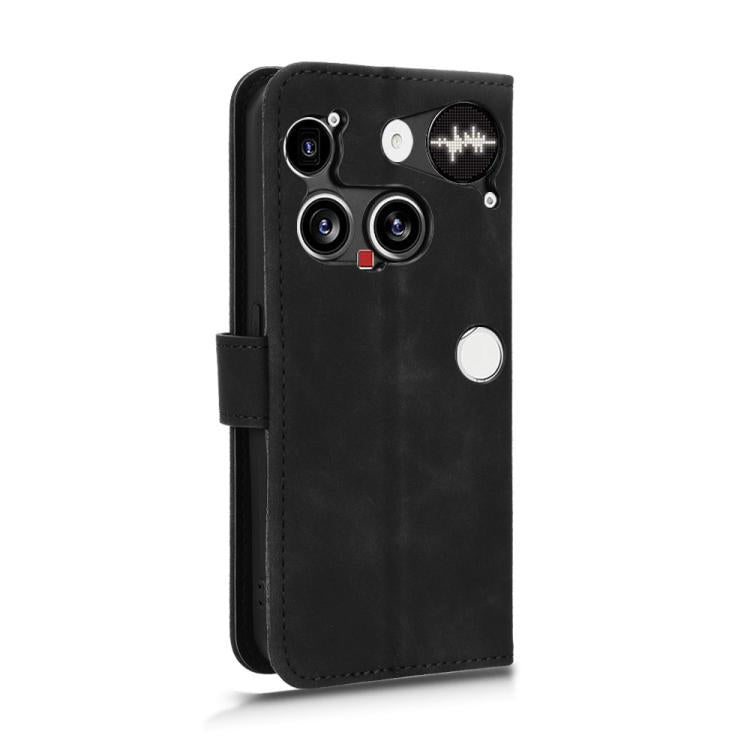 For Nothing Phone 3 Skin Feel Magnetic Flip Leather Phone Case(Black) - free shipping - PMC Jewellery - Order now!