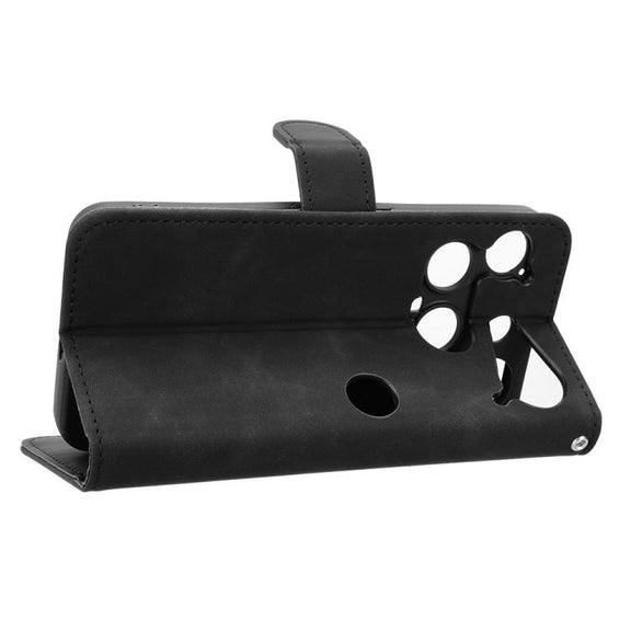 For Nothing Phone 3 Skin Feel Magnetic Flip Leather Phone Case(Black)