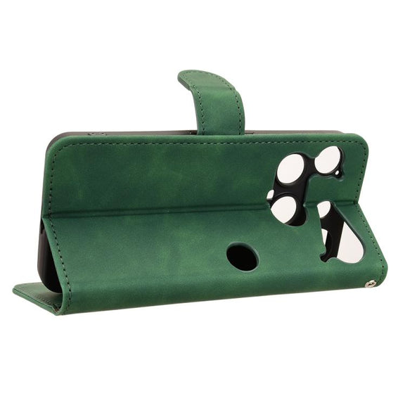 For Nothing Phone 3 Skin Feel Magnetic Flip Leather Phone Case(Green)