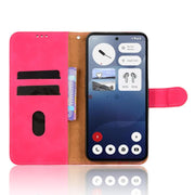 For Nothing Phone 3 Skin Feel Magnetic Flip Leather Phone Case(Rose Red)