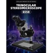Kaisi 6558 6.5-58X Synchronous Zoom Trinocular Stereo Microscope