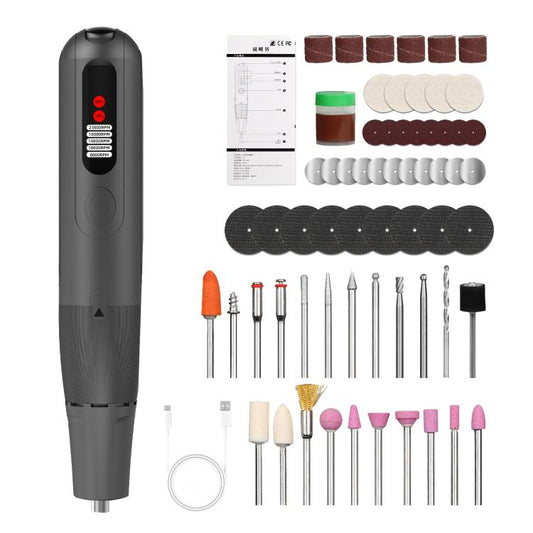 Kaisi EG160 6 Gears Adjustable Electric Grinder Engraving Kit - free shipping - PMC Jewellery - Order now!